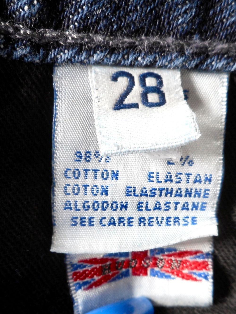 Y2K Hudson 28 Denim Jean W170DHK Bootcut Low-Rise USA Flap Pocket 28x31.5 HEMMED - Picture 5 of 12
